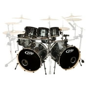 PDP DW Double Drive 8-Piece Shell Pack Gray Metal - 8/10/12/14/16/14/22