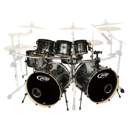 PDP DW Double Drive 8-Piece Shell Pack Gray Metal - 8/10/12/14/16/14/22