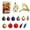 #2, variant on LOWLHOME Christmas Ornament Set Assorted Hanging Baubles Gift Box Variety Shaped Tree Decorations For Holiday Party