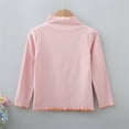 thumbnail image 2 of Zanarzt Girls Long Sleeve Shirts Toddler Kids Girls Long Sleeve Basic T Shirt Casual Tees Shirt Tops Solid Clothes Pink,4-5 Years, 2 of 4