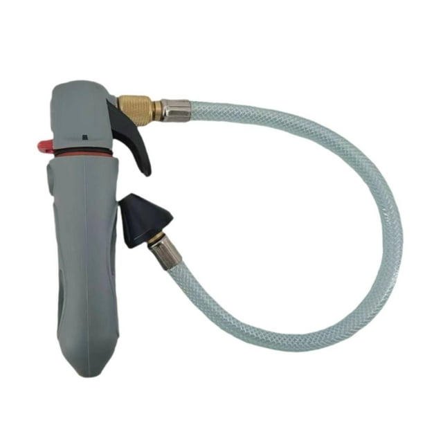 Herramienta de drenaje de cartuchos de CO2 Limpiador de piezas Fácil de transportar Versátil con manguera flexible Gris