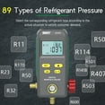 thumbnail image 4 of Refrigeration Digital Manifold Gauge HVAC Vacuum Pressure Gauge Air Conditioning Maintenance Diagnostic Tool Freon Temperature Tester R410a R134a Refrigerants Kit, DY518, 4 of 14