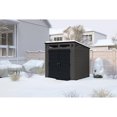 thumbnail image 3 of Suncast Modernist 7" x 7' Storage Shed, 49 sq. ft. - Resin Metal Reinforced - Peppercorn/Black, 3 of 9