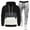 Black, variant on Popular Two-Piece Men's Sportswear High Quality Sportswear Two-Piece Fashion Men's Clothing Jogging Suit Sportswear Sets