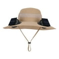 thumbnail image 3 of Solar Powered Sun Hat With Built In Fan For Outdoor Work Sports And Fishing Wide Brim Breathable Unisex Design Convertible Hats for Women Solar Escape Hats Session Hat Worn Baseball Cap Women Wide, 3 of 3