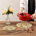 thumbnail image 7 of SKYSONIC Honey Seamless Pattern Pot Holders Trivets, 2 Pcs Heat Resistant Trivets,Summer Bee Flower Cotton Thread Weave Mats for Hot Pads Pans Pot Bowl Teapot for Kitchen Decor, 7 of 7