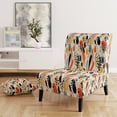 thumbnail image 2 of Designart "Cheetha Floral Pattern I" Upholstered Modern & Contemporary Accent Chair and Geometric Arm Chair - Multiple Color & Pattern, 2 of 7