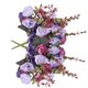 thumbnail image 3 of Yuarrent 2 uds rosas artificiales de seda flores boda hogar otoño decoración de alta ramo grande lujo flores falsas plantas artificiales Flores artificiales violeta Yuarrent HA000013-02B, 3 of 8