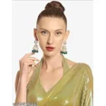 thumbnail image 3 of Indian Jewelry Antique Crystal Kundan Jhumki Jhumka Earrings Set for Women, 3 of 4
