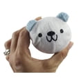 thumbnail image 2 of 3 Jumbo Fabric Wrapped Polar Bear Bouncy Balls - Cute Winter Party Supplies Favor Set - Bouncing Ball, 2 of 4