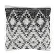 thumbnail image 1 of Saro 1728.BK18SC Housse de Coussin Carrée Tissée en Losange 18 Po, Noir, 1 of 1