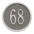 thumbnail image 1 of Round - 6" Diameter Wall - One Line- Pewter/Silver, 1 of 1