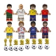 thumbnail image 3 of Colección de 32 Figuras de Jugadores del Mundial, Estrellas del Fútbol con Balón, Juguetes de Bloques de Construcción DIY, 3 of 5