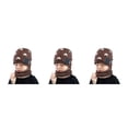 thumbnail image 4 of Sonducket Gorro de invierno para niños, forro polar interior para niños, pañuelo para el cuello, Kit de calentador de cuello, estrella de café 3Conjunto, 4 of 6