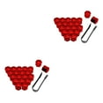 thumbnail image 3 of Goriertaly 1/2/3/5 Pack of 20 Car Wheel Nut Caps Exterior Replacement Hub Screw Cover Anti-rust Automobile Rims Protectors with Clip Plating Red 17mm 2PCS, 3 of 6