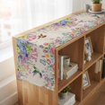 thumbnail image 6 of Table Runners 90 Inches Long Dress Scarves, Watercolor Flowers Farmhouse Coffee/Dining/Kitchen Table Runner for Living Room, Spring Hummingbird Butterflly Floral Beige 13x90 Inch, 6 of 9