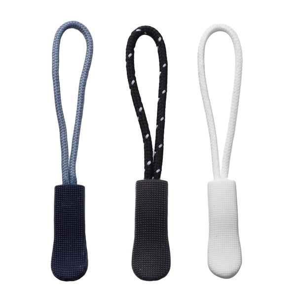 BRIGHTFUFU 18 UNID Tirar de la Cadena Resina de Nylon Inyección Cremallera Tirar de la Cuerda de la Manija de la Cuerda Accesorios para Equipaje Bolsa de Tela Ropa