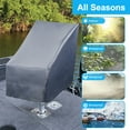 thumbnail image 6 of Retrok Boat Seat Cover Waterproof Oxford Cloth Boat Seat Protective Covers Heavy-Duty Pontoon Chair Protective Covers Foldable Pontoon Seat Cover Boat Seat Cover 22x24x25 inches for Outdoor Boat Seat, 6 of 10