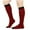 Red-1, variant on WREESH Unisex Winter Warm Striped Calf and Knee Socks, Mid-Calf Cotton Socks for Men and Women Black
