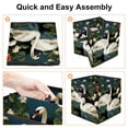 thumbnail image 4 of Swan Foldable Clothes Storage Basket Organizer Bin with Handle, 10.8"x10.5"x10.6" Large Capacity, 4 of 6