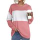 thumbnail image 2 of Sudadera con capucha informal de manga larga suelta con estampado de rayas a la moda para mujer Pompotops gfhjh12093, 2 of 7