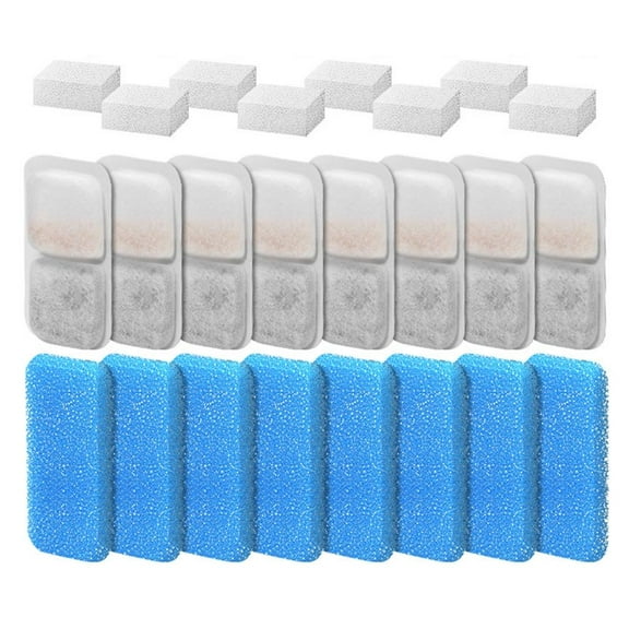 Necvior Set of 8/12/16 Replacement Filter for Automatic Pet Fountain Cats Water Fountain