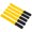 Yellow, variant on Adjustable Nylon Bicycle Pump Strap Securing Band 5-Pack for Bike Racks and Storage Organization - White (18x1.6 cm / 7.1x0.6 in)