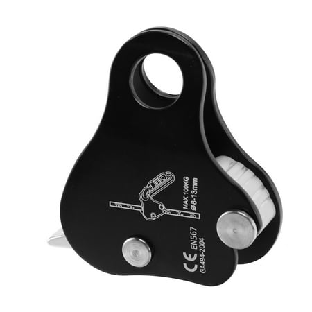 Rope Ascender Rock Climbing Tree Arborist Grab Self-Locking Grip for Outdoor and Rescue 8-13MM Black