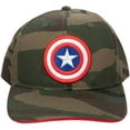 thumbnail image 3 of Captain America Camo Pre-Curved Bill Snapback Hat, 3 of 4