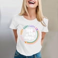 thumbnail image 2 of Delayuji 100 Days of School Shirt Women Teacher Tshirts Happy 100Th Days Shirt Celebration Appreciation White M Polyester,Spandex Short Sleeve Shirts for Women, 2 of 5