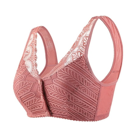 ZHENHONG Non Ring Tank Top Bra Lace Sports Underwear Plus Size Women s Gathered Bra Wireless Bras for Women