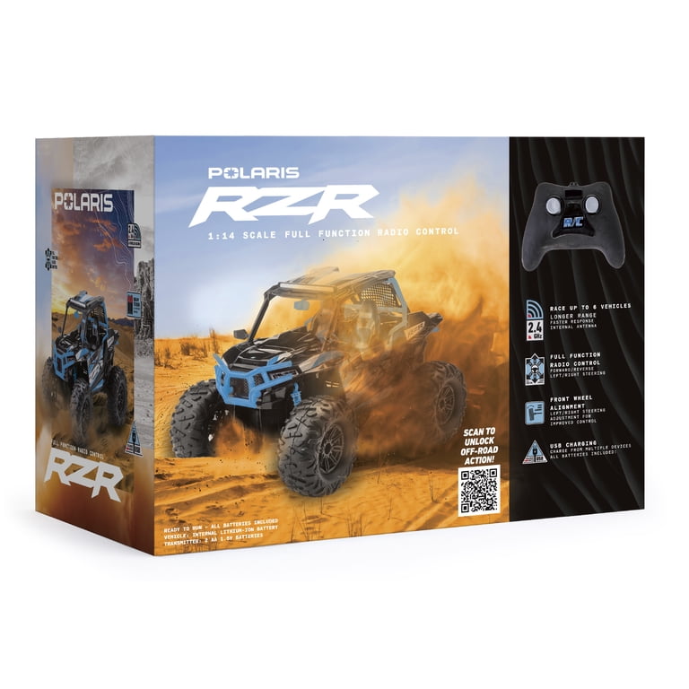 Polaris® Rzr 1:14 Scale Radio Control Off-Road Vehicle, Blue