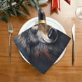 thumbnail image 2 of GZHJMY Wolf Cloth Napkins Set of 1,Reusable Washable Polyester Dinner Table Napkins for Kitchen,Dining,Restaurant,Party Decoration, 2 of 7