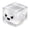 #03 White Gradient, variant on Stress Balls Ice Cube, Square Stress Cube with Sequins, Soft Silicone Squeezable T-oy - Slow Rising Stress Relief Sensory T-oys for Adults Ice Cube Fidget Squeezable Stress Ball TPR Material