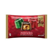 Rolo Rich Chocolate Caramels Christmas Candy, Bag 10.1 oz