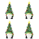 thumbnail image 1 of 4uds. Adorno de resina de decoración de gnomo de árbol iluminado de Navidad para decoración de mesa interior, 1 of 2