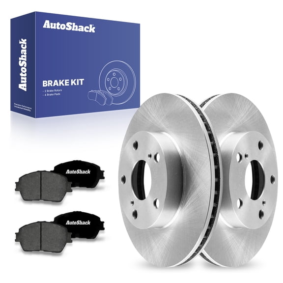 AutoShack Front Brake Rotors Premium Ceramic Brake Pads | Replacement for 2005-2015 Toyota Tacoma 2.7L 4.0L V6 4WD RWD | 6-PC Brake Kit
