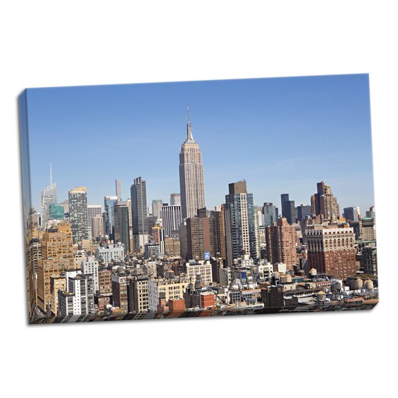Gango Home Decor Contemporary New York Cityscape II by Karyn Millet (Ready to Hang); One 36x24in Hand-Stretched Canvas