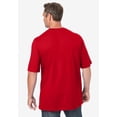 thumbnail image 4 of KingSize Men's Big & Tall Shrink-Less Lightweight Pocket Crewneck T-Shirt, 4 of 6