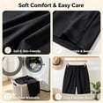 thumbnail image 5 of Only Moment Shorts for Women Trendy Nylon,Spandex Summer Elastic High Waist Soild Color Lounge Pants Casual Comfy Workout Gym Shorts with Pockets Athletic Shorts for Women Light Yellow,5XL, 5 of 6
