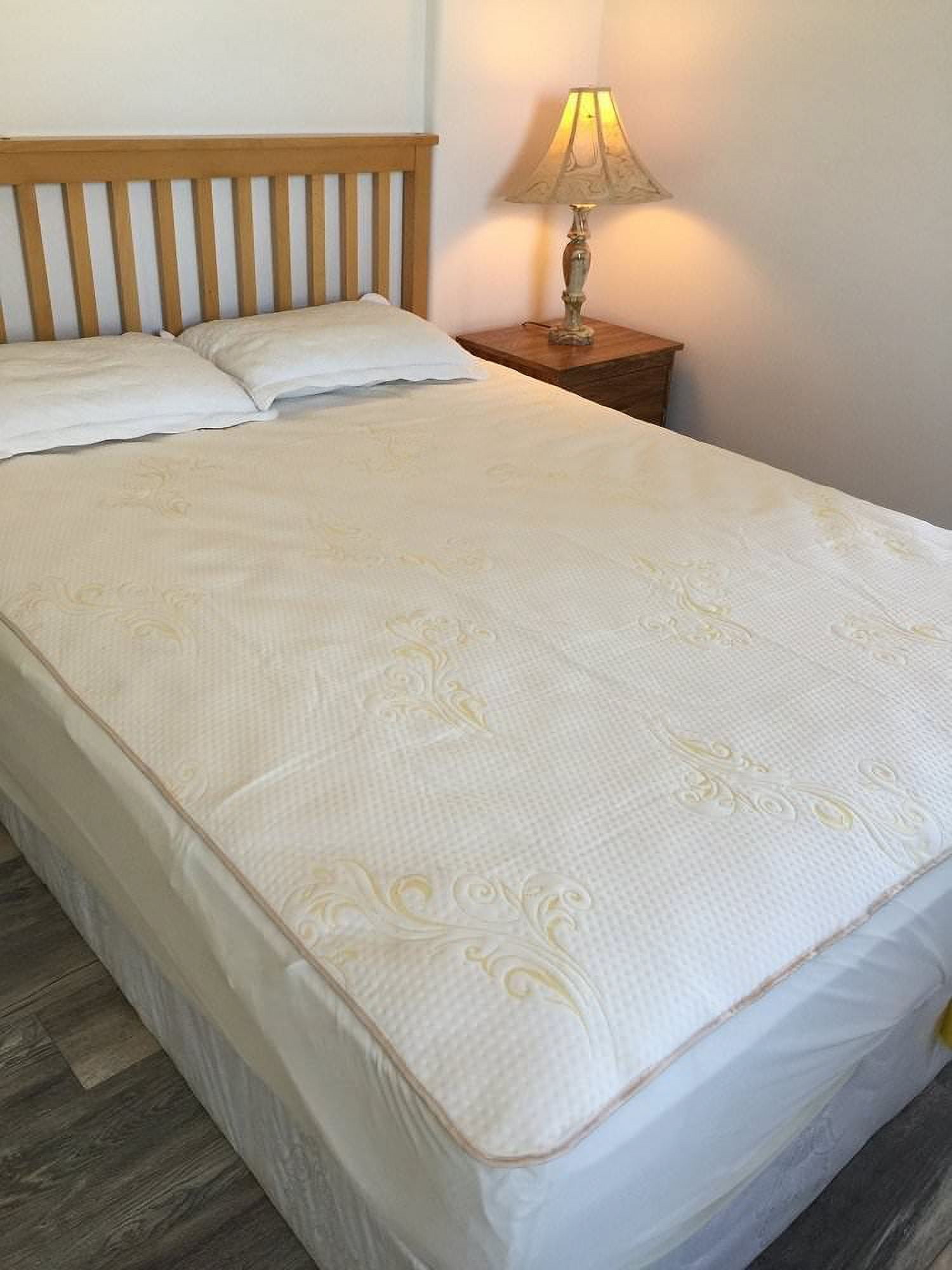 OctoRose Premium Quilted Chenille Waterproof Fitted Sheet Mattress Protector. Crib(28x52")