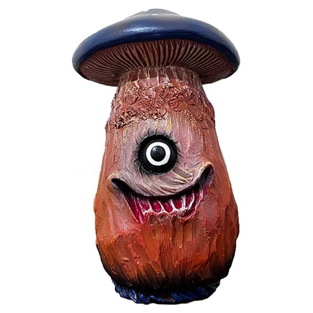 Seta de Halloween con ojos aterradores, estatua de jardín, estatuilla de resina para jardín, decoraciones decorativas para Patio al aire libre