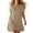 Khaki, variant on Ruffle Hem Dress for Women Plus Size Summer Flowy Short Dress Short Sleeve Crew Neck Outfits Beach Vacation Outfits