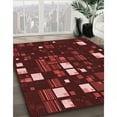 thumbnail image 3 of Ahgly Company Machine Washable Indoor Square Transitional Chestnut Red Area Rugs, 7' Square, 3 of 7