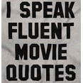 thumbnail image 2 of I Speak Fluent Movie Quotes Film Buff Plus Size Crewneck Graphic Tee Shirt Brisco Brands 4X, 2 of 5