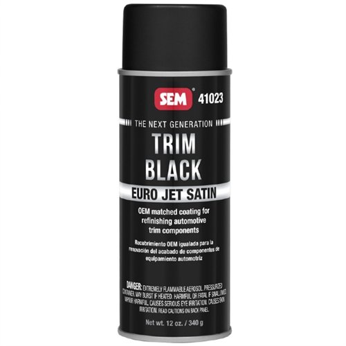 SEM Products Euro Jet Satin, Trim Black Paint 41023