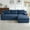 Blue|Right Hand, variant on Aukfa 95" Cloud Sectional Sofa Boneless Couch Modular Sofa Bed for Living Room, 2Pillows, Left Chiase, Corduroy, Green