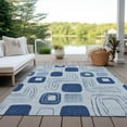 thumbnail image 6 of Addison Rugs Chantille Indoor/Outdoor Transitional Geometric Blue Washable Rectangle Rug, 3' x 5', 6 of 6