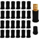 thumbnail image 1 of 24 piezas de calcetines de fieltro para muebles, fundas para muebles de mesa, fundas para pies de silla, almohadillas para pies, protectores de suelo, evitan arañazos y ruidos (negro), 1 of 5