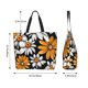 thumbnail image 5 of Easygdp Yellow White Daisy Pattern Bolsas Tote para Mujer, Bolsos de Hombro para Viaje, Bolsos de Mano de Gran Capacidad para Compras y Trabajo, 5 of 8
